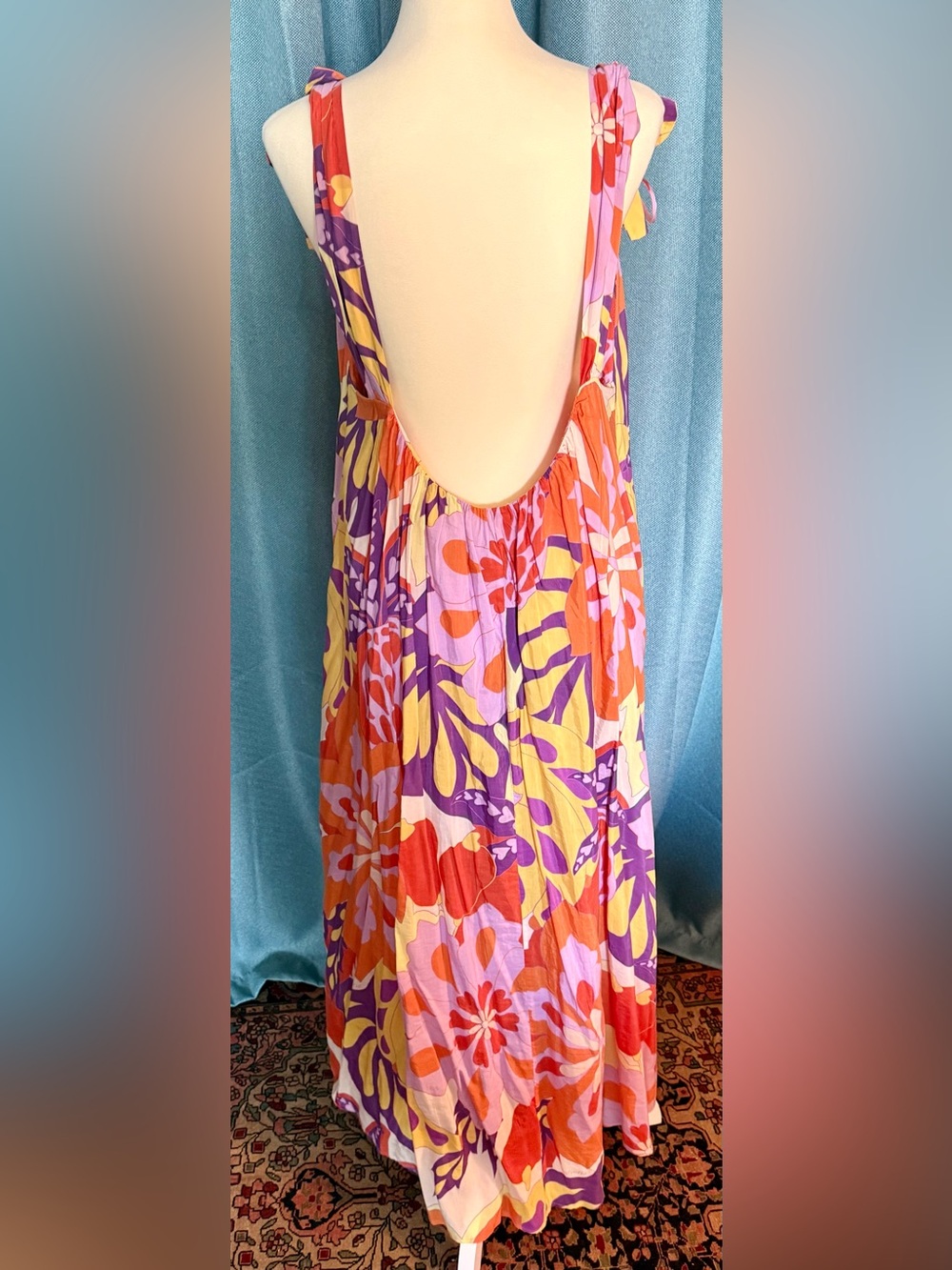 FARM Rio Lee Floral Maxi Dress with Beading Detail - Picture 3 of 9